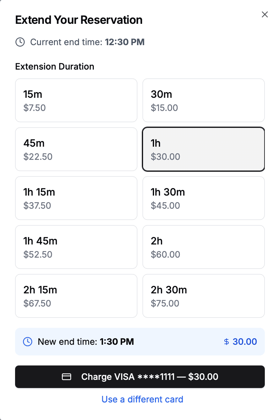 Reservation Extensions