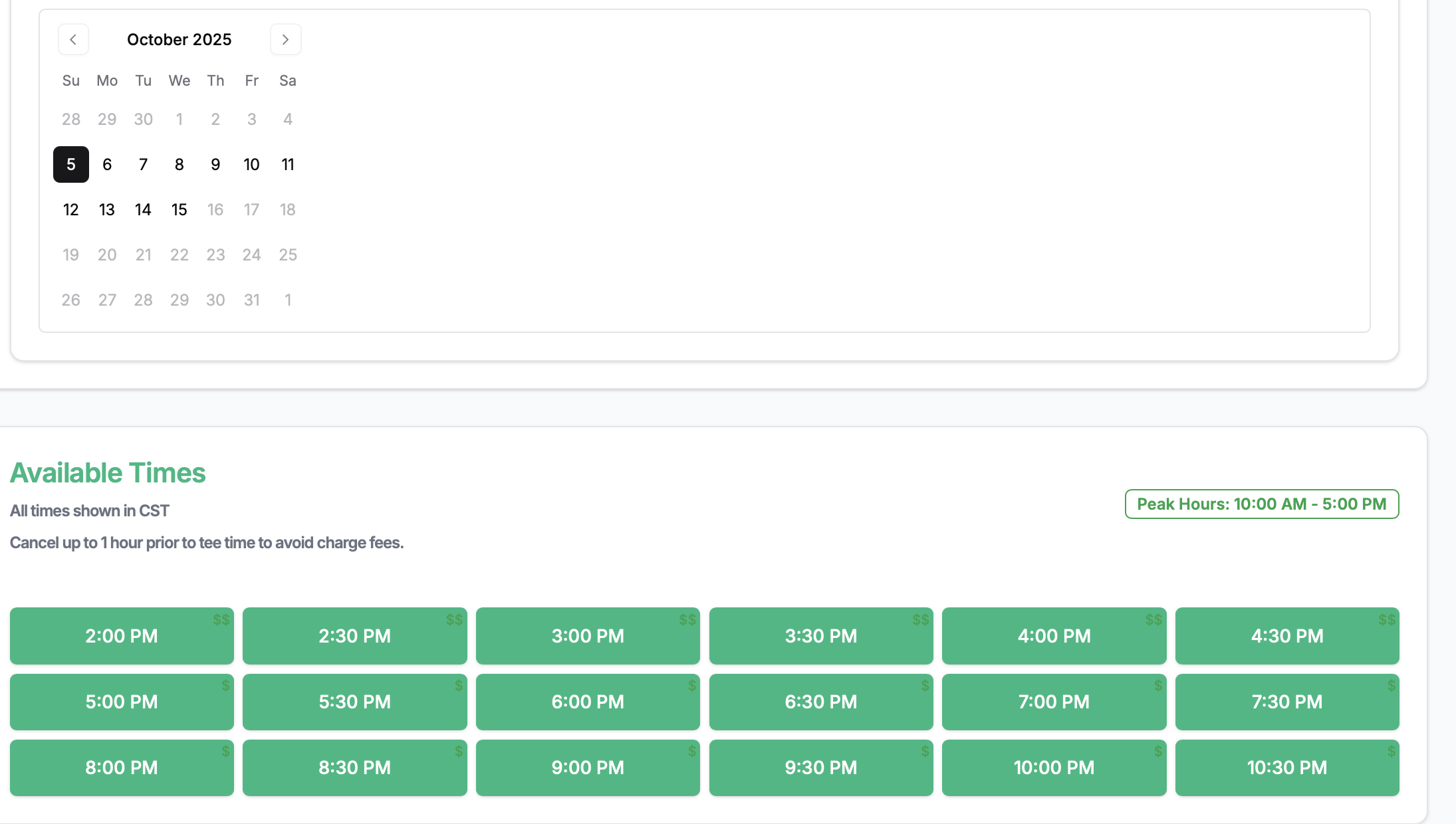 Customer-First Booking Interface